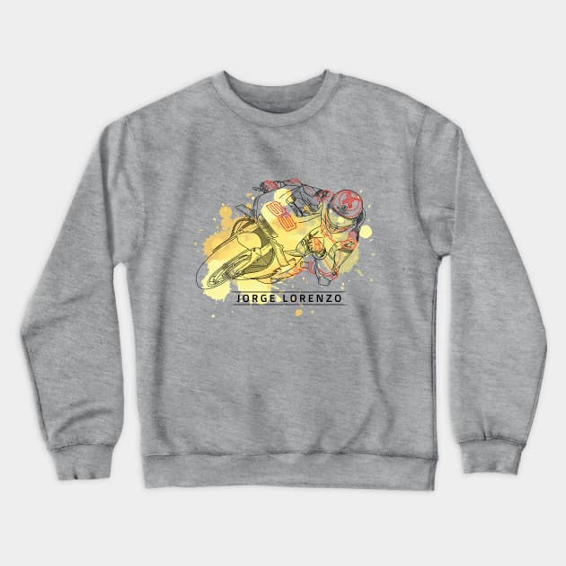 Jorge Lorenzo Crewneck Sweatshirt by snewen